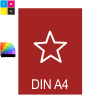 Briefpapier DIN A4, 5/0 farbig<br>(Vorderseite: CMYK 4-farbig + 1 Pantone-Sonderfarbe / Rückseite: unbedruckt)