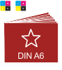 Broschüre mit Ringösen, Endformat DIN A6 quer, 16-seitig